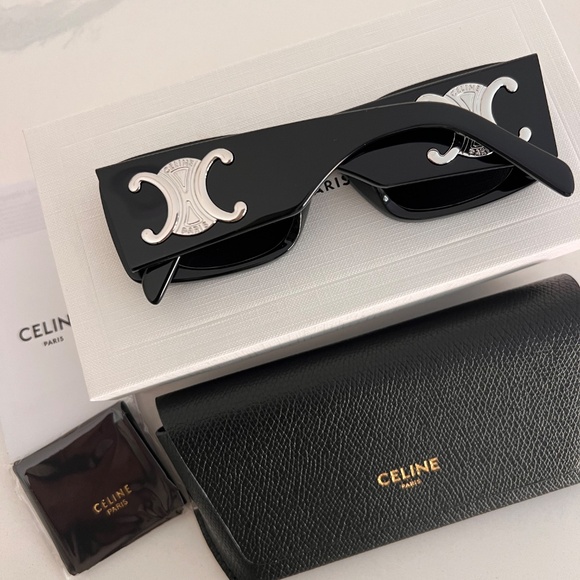 Celine TRIOMPHE XL 01 SUNGLASSES IN ACETATE - Picture 3 of 6